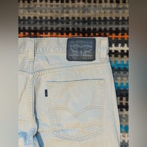 Levi's 511 Men's Beige Jeans 32x29 w Black Brand Patch 100% Cotton